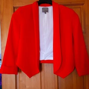 Vivid red tuxedo jacket